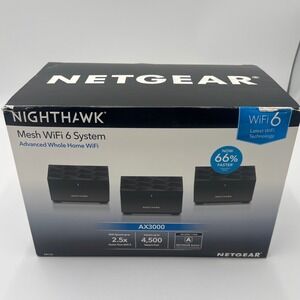 NETGEAR Nighthawk Mesh WiFi 6 System AX3000 Advanced Whole Home WiFi